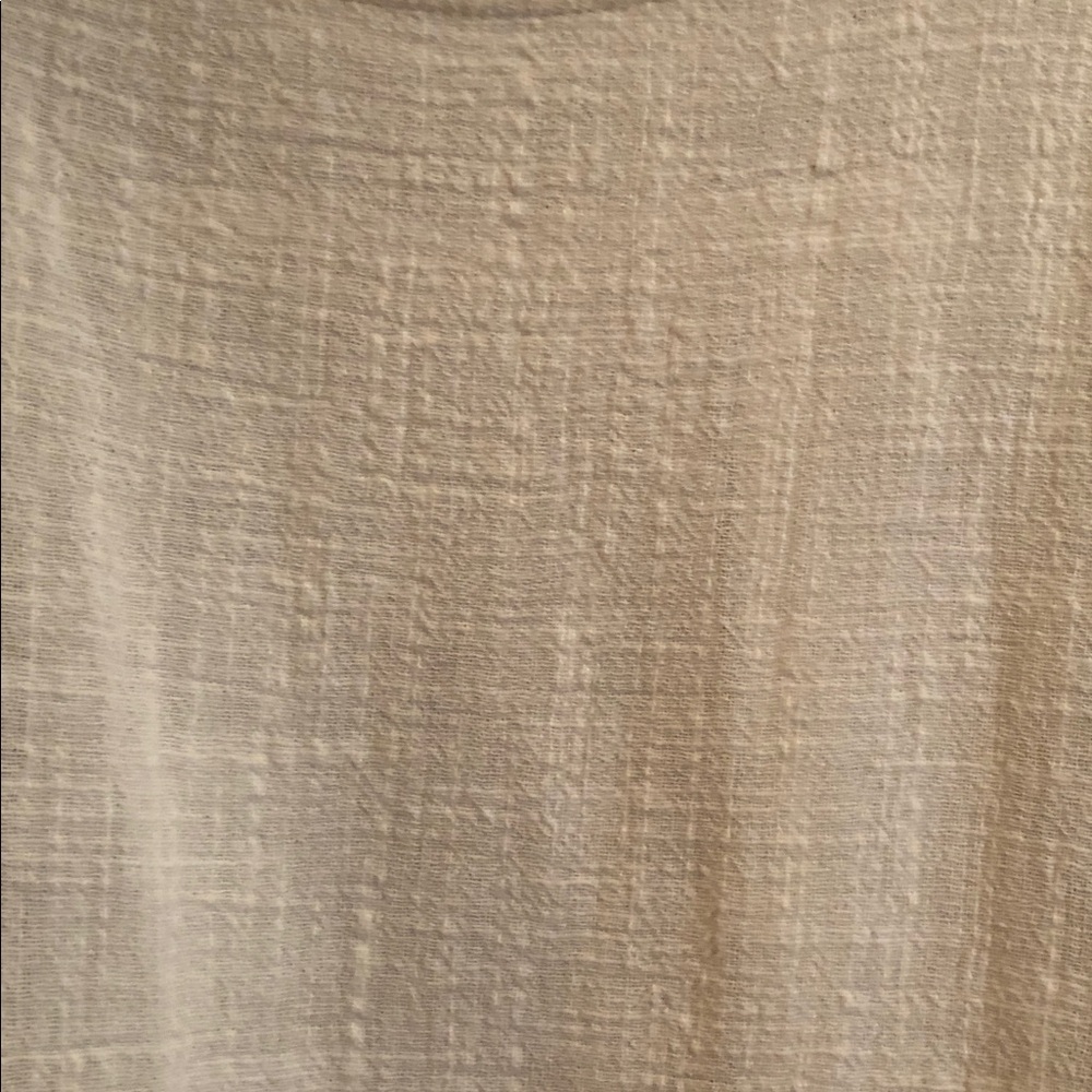 Zenana Outfitters Cream Textured 3/4 Sleeve Tunic with Pockets - Picture 4 of 8